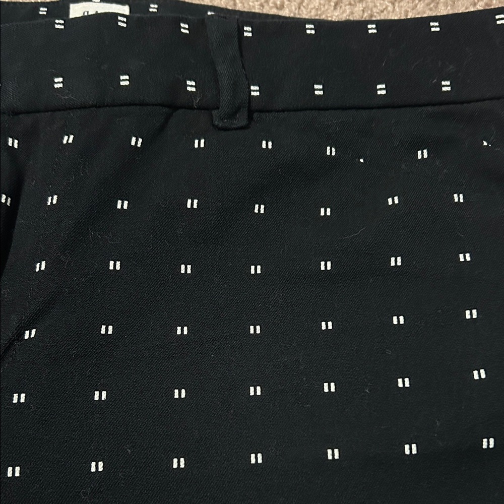 Black signature skinny ankle pants with pattern - Picture 2 of 9
